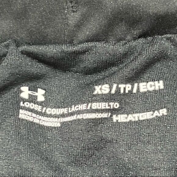 Under Armour Black and White Splatter Print Running Shorts XS - Picture 4 of 4